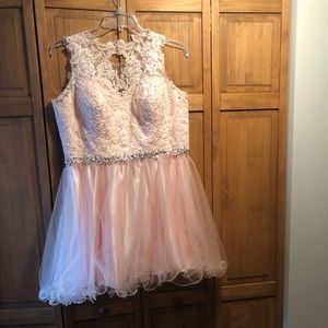 Pink party dress